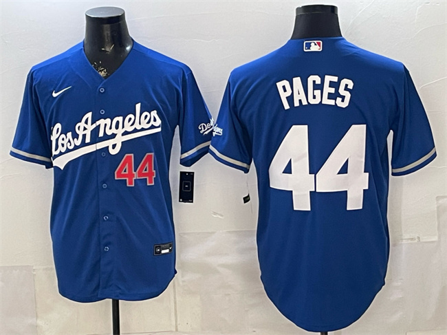 Men's Royal Los Angeles Dodgers #44 Andy Pages Alternate Stadium Stitched Baseball Jersey